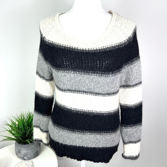 Alice + Olivia Sweater womens size small winter wool blend colorblock - Picture 1 of 10